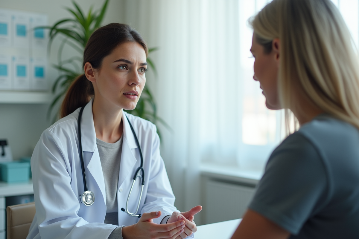 Médecin femme expliquant une prescription à une patiente